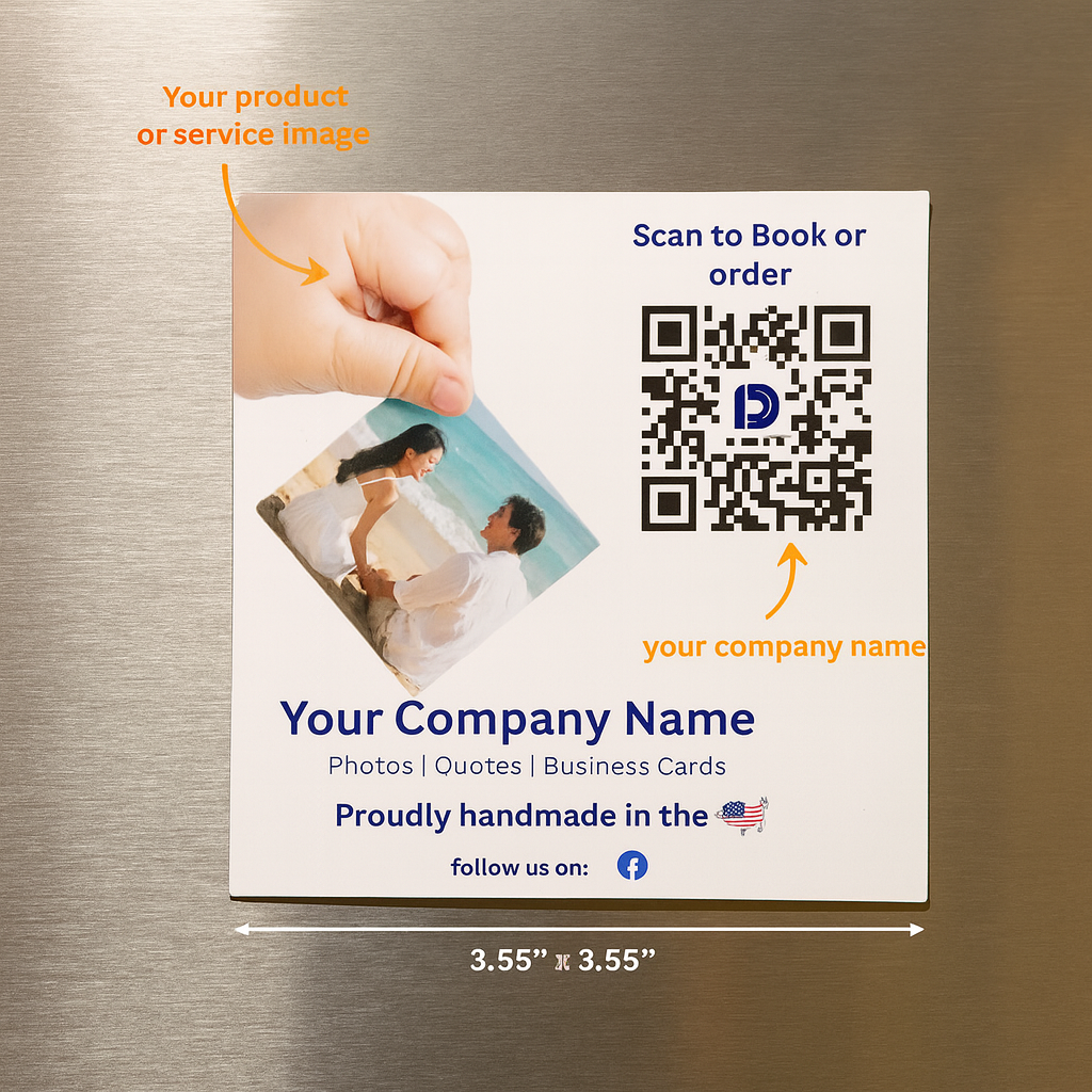 Magnetic Business Card or Reminder Card