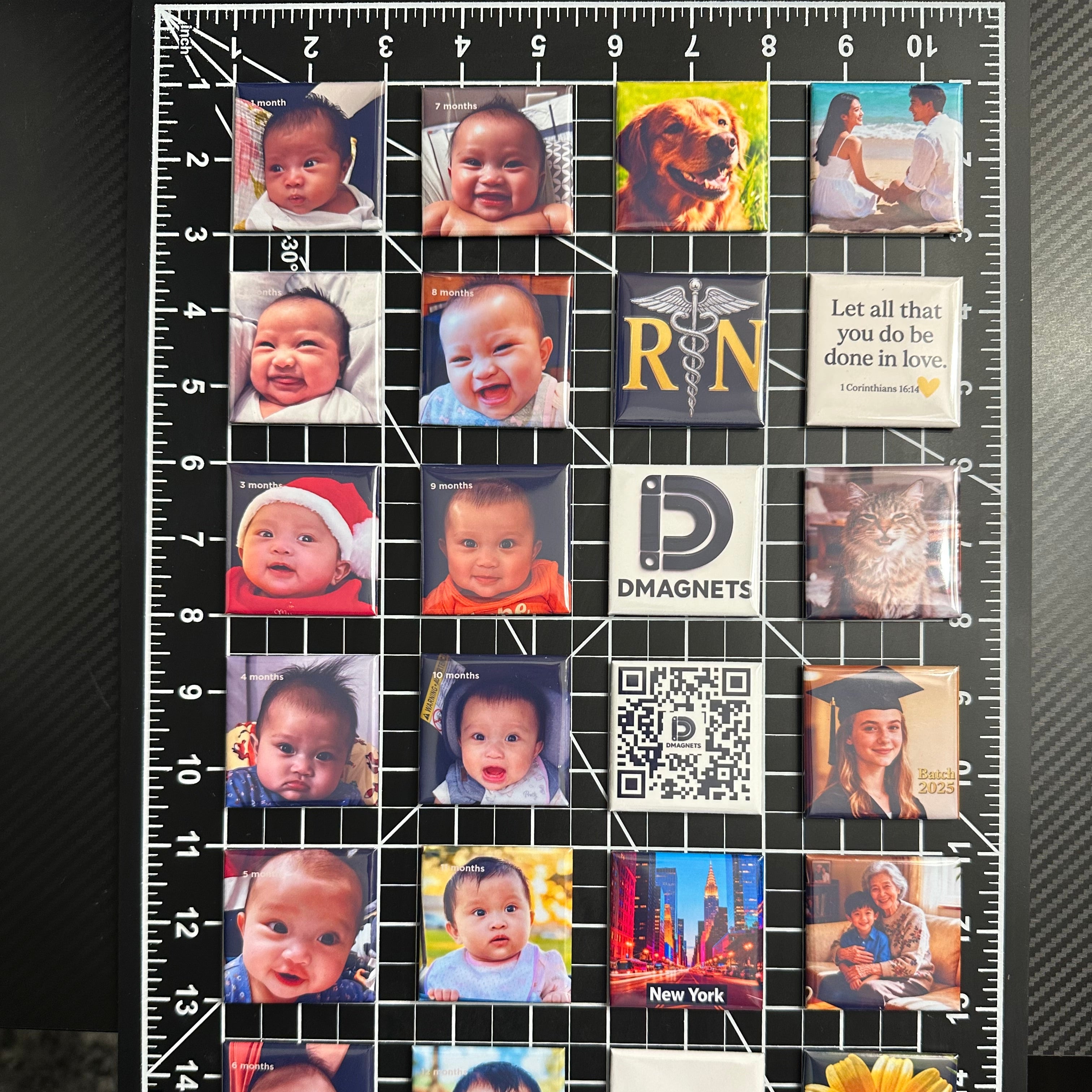 180 pieces of photo magnets